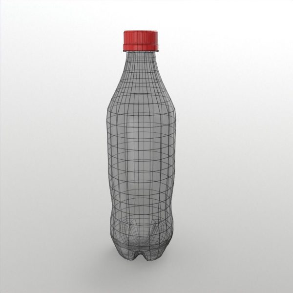 Soda Bottle Empty Low Poly