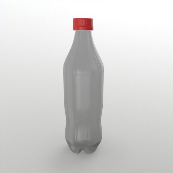 Soda Bottle Empty Low Poly