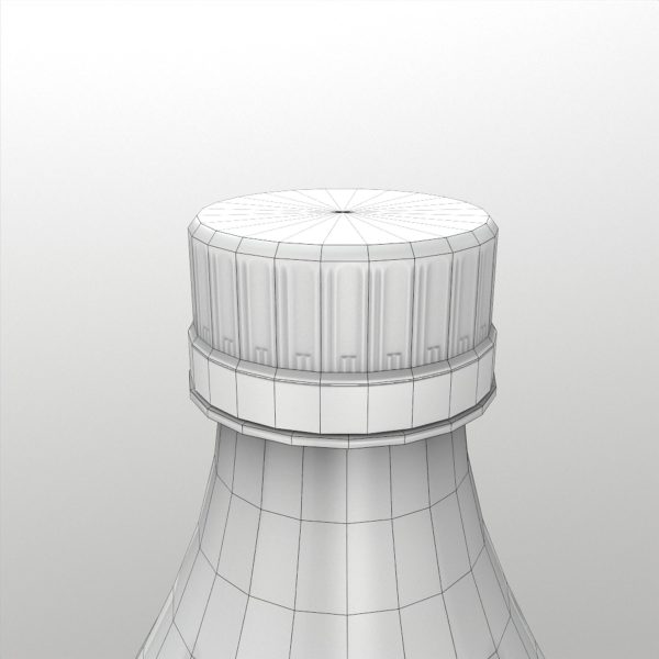 Soda Bottle Empty Low Poly