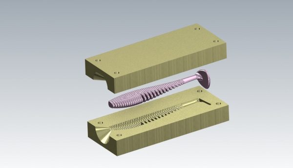 SOFT BAIT LURE MOLD DESIGN