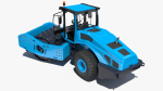 Soil Roller Compactor Rigged