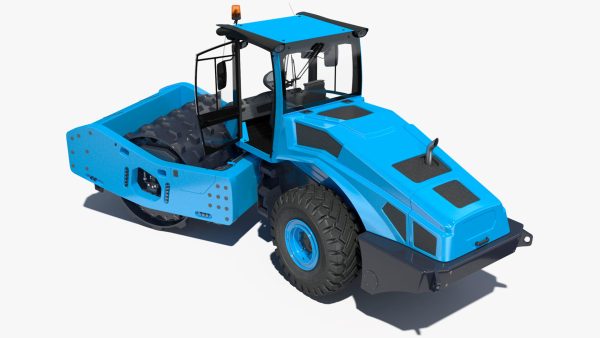 Soil Roller Compactor Rigged