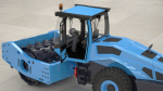 Soil Roller Compactor Rigged