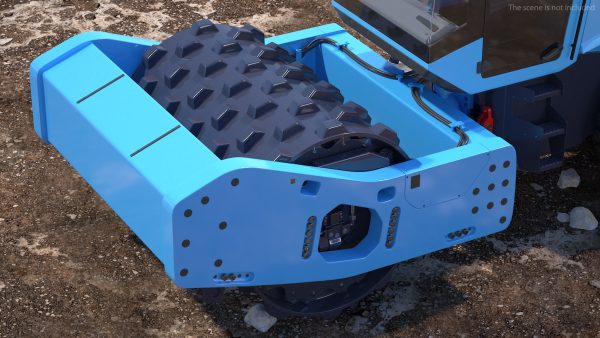 Soil Roller Compactor Rigged