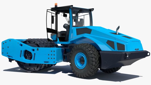 Soil Roller Compactor Rigged