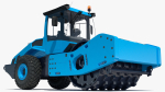 Soil Roller Compactor Rigged