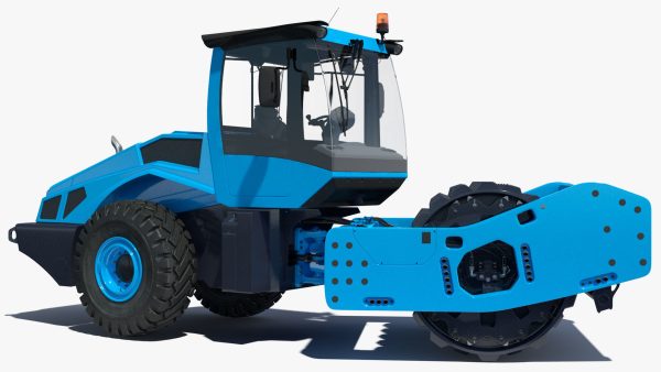 Soil Roller Compactor Rigged