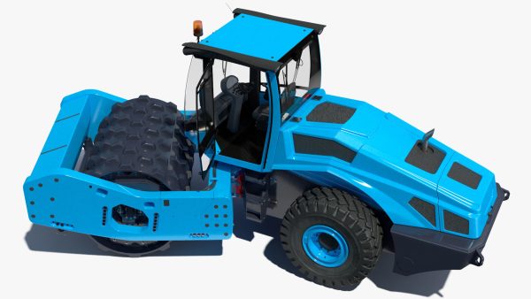 Soil Roller Compactor Rigged