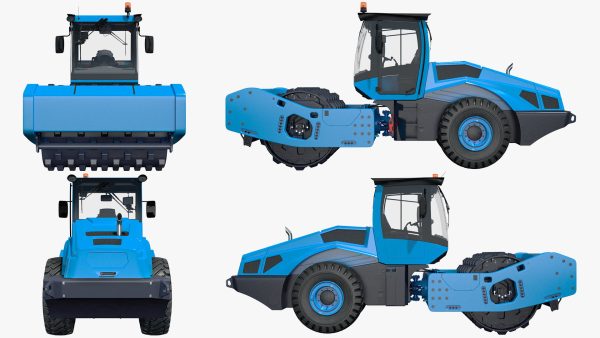 Soil Roller Compactor Rigged