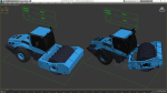 Soil Roller Compactor Rigged