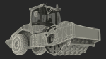 Soil Roller Compactor Rigged