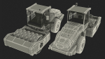 Soil Roller Compactor Rigged