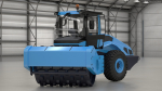 Soil Roller Compactor Rigged