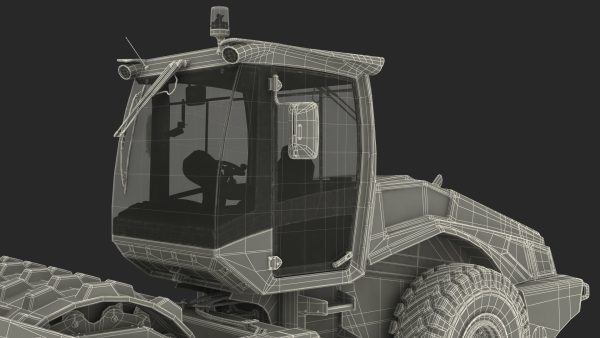 Soil Roller Compactor Rigged