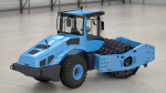 Soil Roller Compactor Rigged
