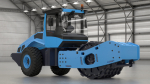 Soil Roller Compactor Rigged