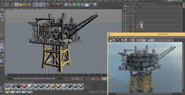 Solan oil platform
