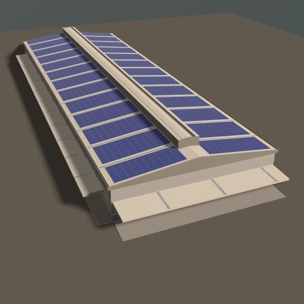 Solar roof on factory 24e01