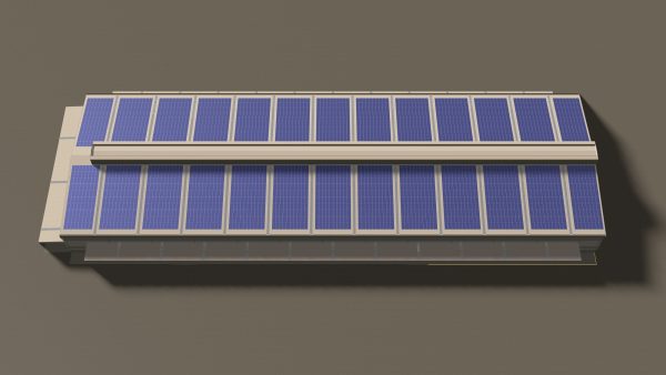 Solar roof on factory 24e01