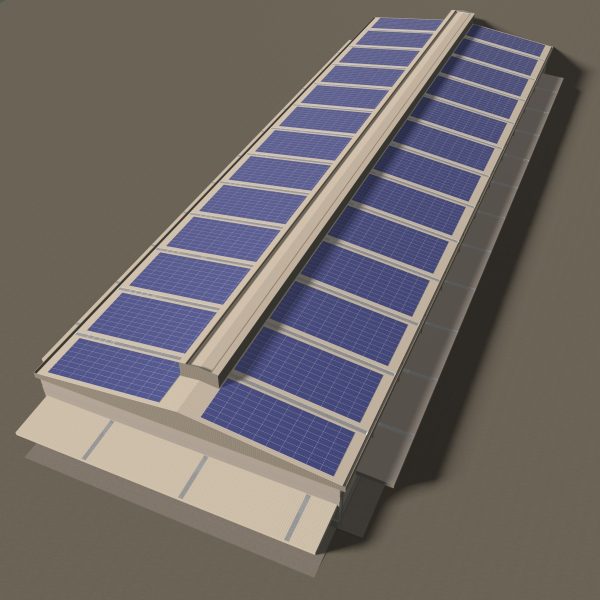 Solar roof on factory 24e01