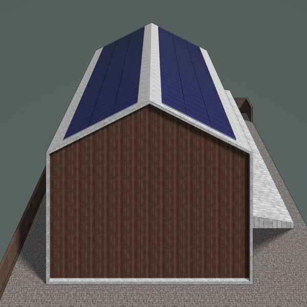 Solar roof on warehouse 24e02
