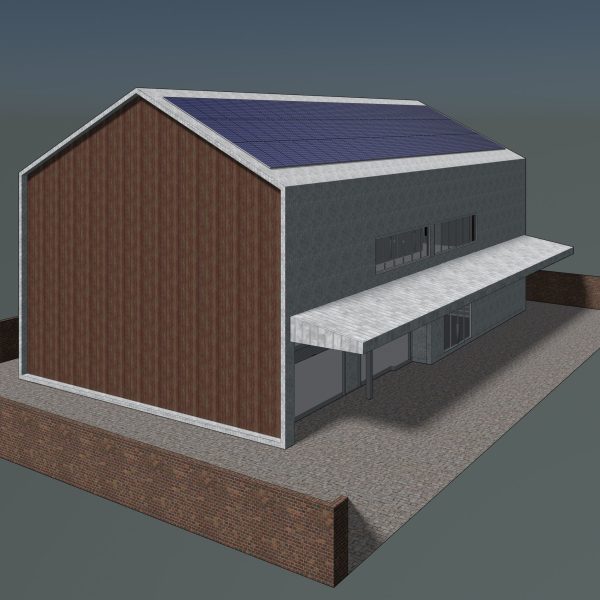 Solar roof on warehouse 24e02