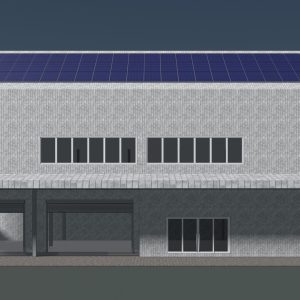 Solar roof on warehouse 24e02