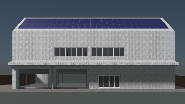 Solar roof on warehouse 24e02
