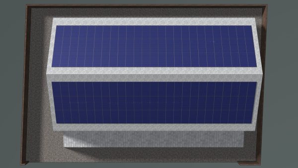Solar roof on warehouse 24e02