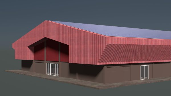 Solar roof on warehouse 24e03