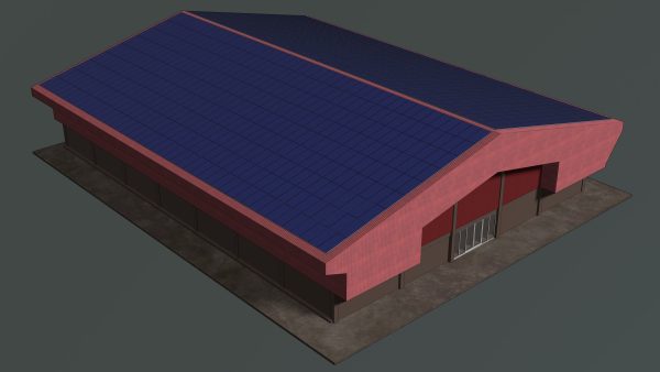 Solar roof on warehouse 24e03