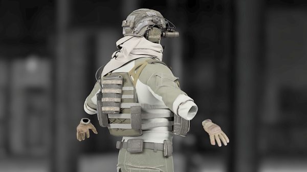 SOLDIER High Poly equipment
