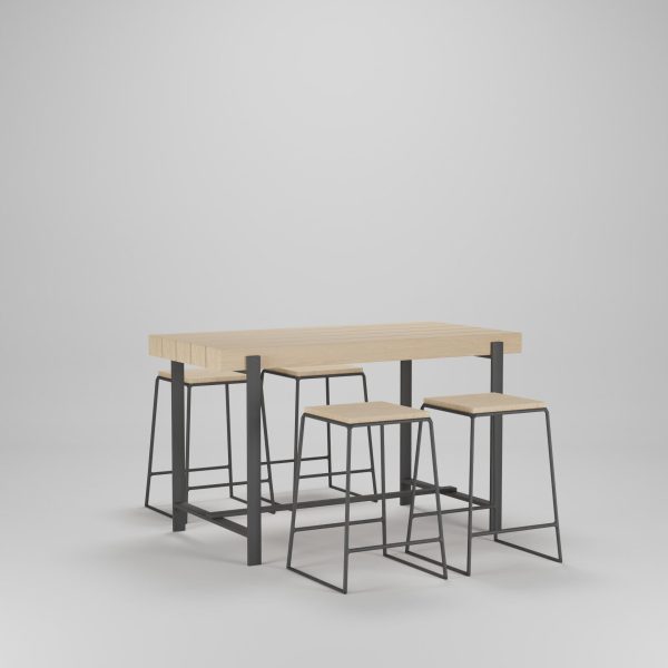 Solid Wood Coffee Table Set