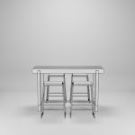 Solid Wood Coffee Table Set