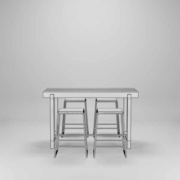 Solid Wood Coffee Table Set