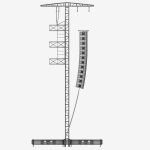 Speaker concert system scaffolding tower array