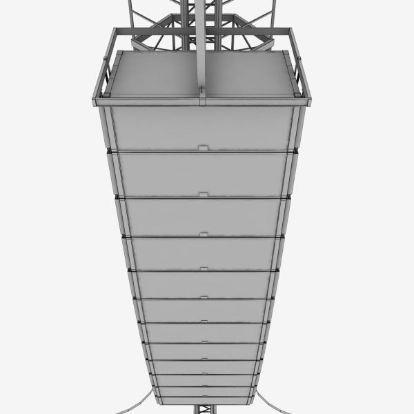 Speaker concert system scaffolding tower array