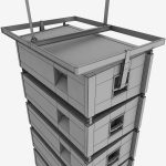 Speaker concert system scaffolding tower array