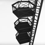 Speaker concert system scaffolding tower array