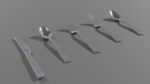 spoon set fork with handle
