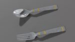 spoon set fork with handle