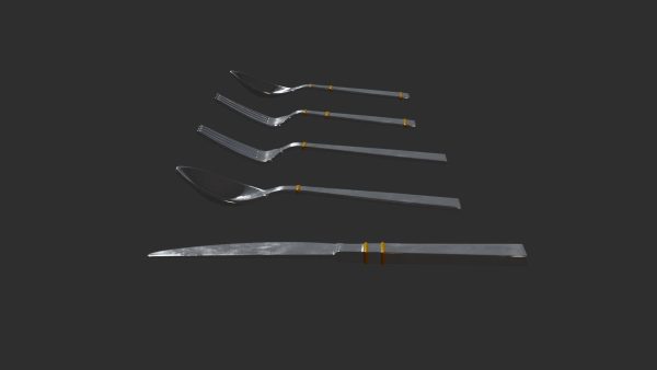 spoon set fork with handle