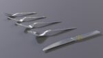spoon set fork with handle