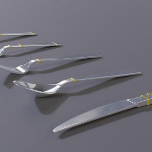 spoon set fork with handle
