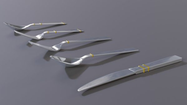 spoon set fork with handle