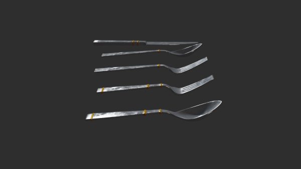 spoon set fork with handle