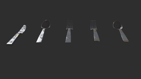spoon set fork with handle