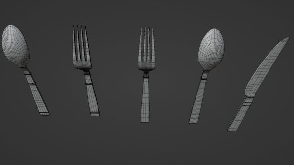 spoon set fork with handle