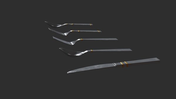 spoon set fork with handle