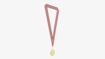 Sports medal trophy mockup 04
